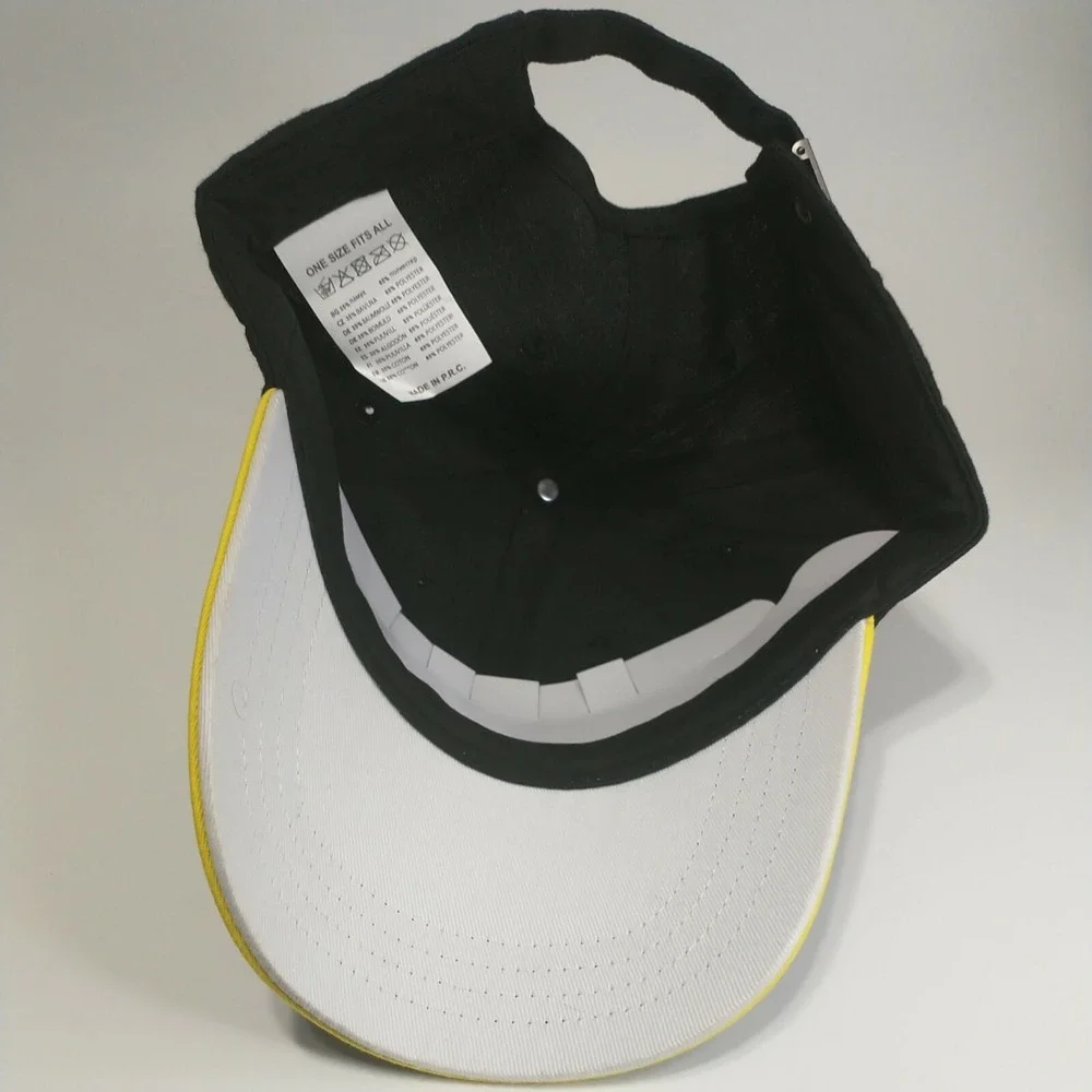 Tubi Style Exhaust Black Yellow Embroidered Baseball Cap Mens One Size +RUMORE
